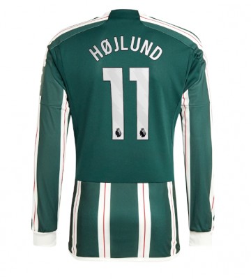 Manchester United Rasmus Hojlund #11 Replica Away Stadium Shirt 2023-24 Long Sleeve